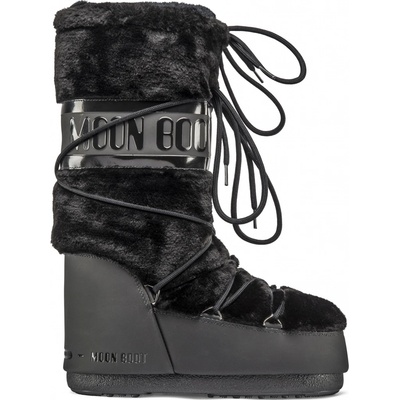 Moon Boot Icon Faux Fur, 001 black