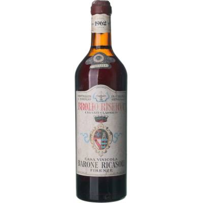 Barone Ricasoli Chianti Riserva suché červené 1962 0,72 l (holá láhev)