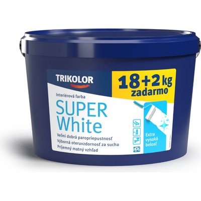TRIKOLOR SUPER WHITE 18+2 kg biela