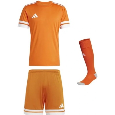 adidas fotbalový komplet Squadra 25 dres trenky a stulpny oranžovo bílý – Hledejceny.cz