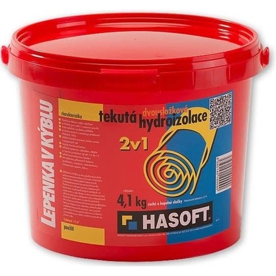 HASOFT Lepenka v kýblu 4,1kg(3+1,1)kg sada šedá