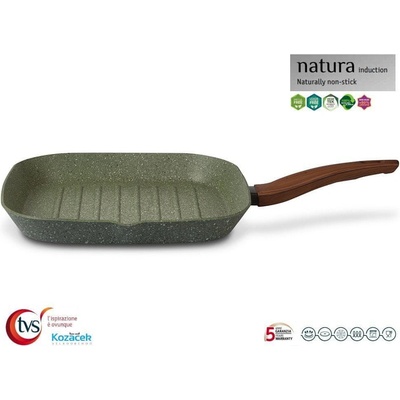 TVS Panvica grilovacia nepriľnavá NATURA indukcia 28 x 28 cm