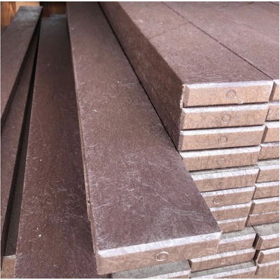 Plastové plotovky z recyklátu, rovné 78x21, hnědé Délka plotovky: 1180 mm