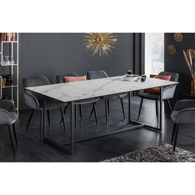 LuxD Keramický Sloane 200 cm biely mramor