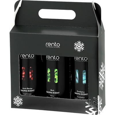 Rento darčekový set esencii do sauny svieži set 3 x 400 ml