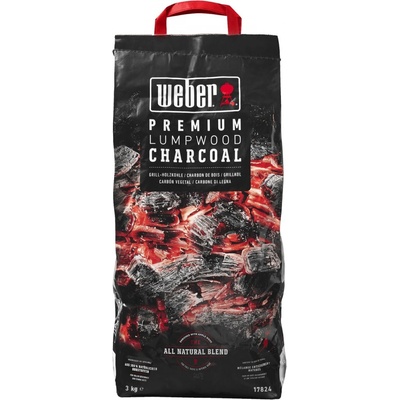 Weber Dřevěné uhlí Premium Lumpwood, 3 kg