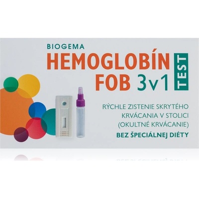 Biogema Hemoglobin test 3 v 1 diagnostická sada 3 ks