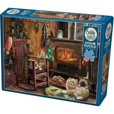 Cobble Hill XXL Kittens by the Stove 500 dielov