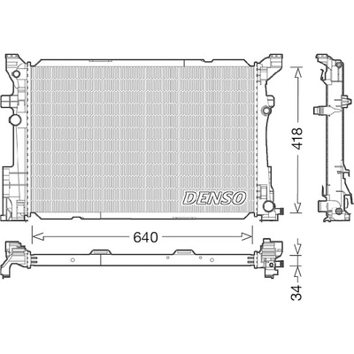 Chladič, chlazení motoru DENSO DRM17054 DE DRM17054
