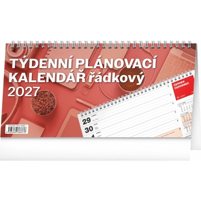 NOTIQUE Plánovací řádkový stolní 25 × 12,5 cm 2027