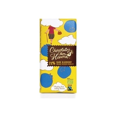 Chocolates from Heaven horká čokoláda s čučoriedkami 72% Bio 100 g