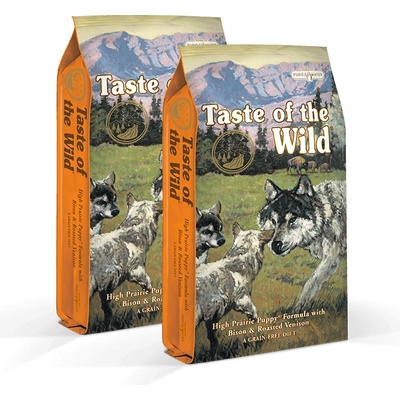 Taste of the Wild High Prairie Puppy bizon a jelen 2 x 12,2 kg