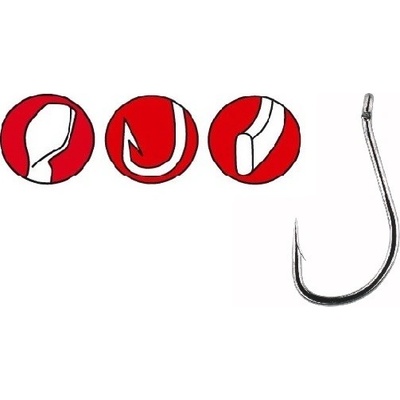 Gamakatsu Power carp hair rigger light NS black vel.16 10 ks