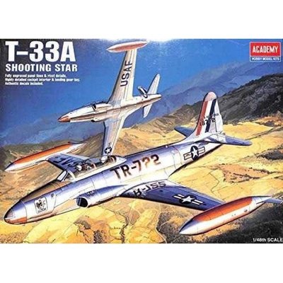 Academy Model Kit Lockheed T 33A Shooting Star 12284 1:48