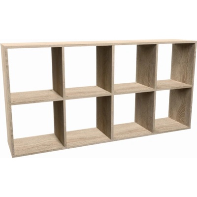 Topeshop MALAX 2X4 SONOMA Knihovna do obývacího pokoje