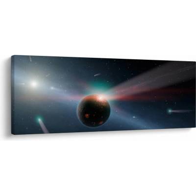 Obraz planetky, jednodílný 100x40 cm