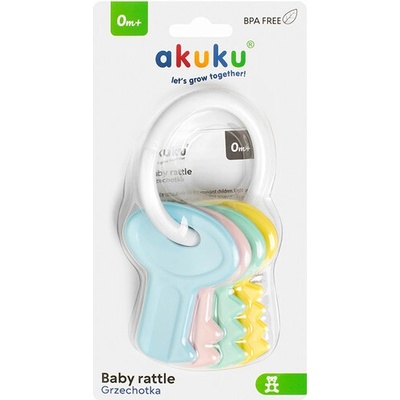 Hrkálka pre bábätko - Kľúče pastelové