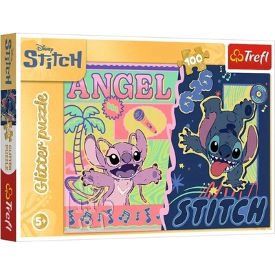 TREFL Trblietavé Lilo & Stitch Havajská žiara 100 dielov