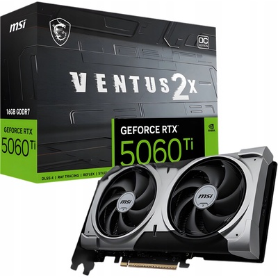 MSI GeForce RTX 5060 Ti 16G VENTUS 2X OC PLUS – Hledejceny.cz