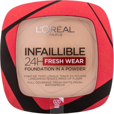 L'Oréal Paris Infallible 24H Fresh Wear Foundation In A Powder dlouhotrvající pudrový make-up 120 Vanilla 9 g