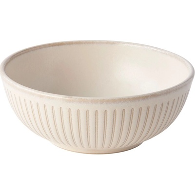 MIJ Jídelní mísa Ridged Alabaster keramika béžová 16 cm