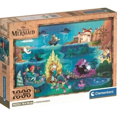 Clementoni Compact Disney MapsLittleMerm.39783 1000 dielov