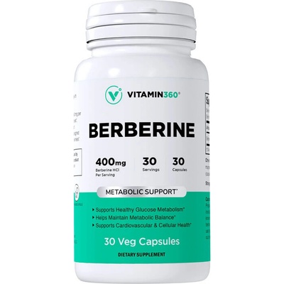 Vitamin360 Berberin 30 Veg Kapslí