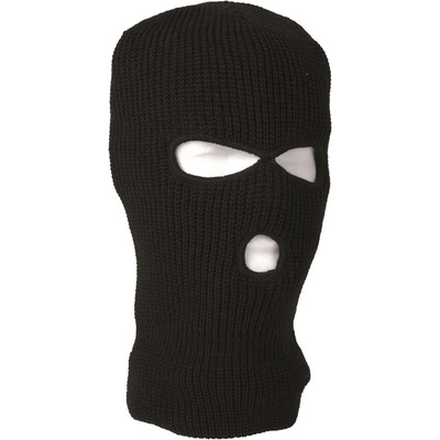 Mil-Tec Balaclava pletená s 3 otvormi čierna
