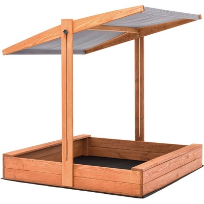 Bestent Dřevěné pískoviště s lavičkami 150 cm