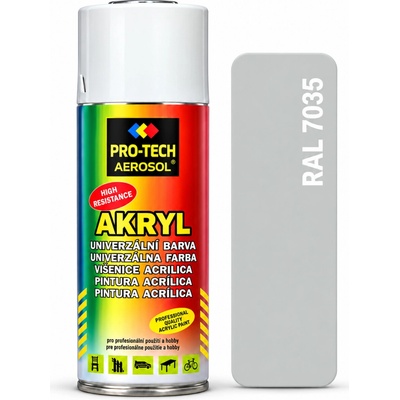 PRO-TECH akrylová farba v spreji 400 ml – sivá svetlá (RAL 7035)