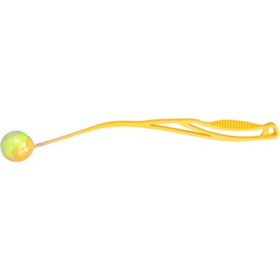 Huhubamboo hazecka s tenisakem 68 cm žluta