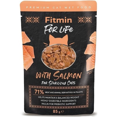 Fitmin For Life cat sterilized salmón 85 g