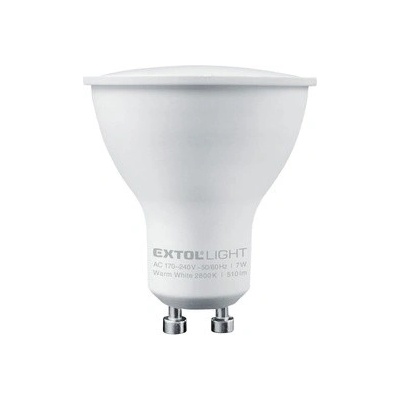 EXTOL LIGHT žiarovka LED reflektorová, 7W, 510lm, GU10, teplá biela