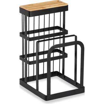 Zeller Držák na nože Zeller, kov/bambus, 12x14x22 cm, černý – Hledejceny.cz