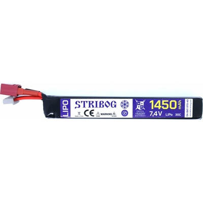 Delta Armory Airsoftová baterie LiPo 1450mAh LiPo 7.4V 30C zkrácený kabel pro Stribog s T-plug – Hledejceny.cz