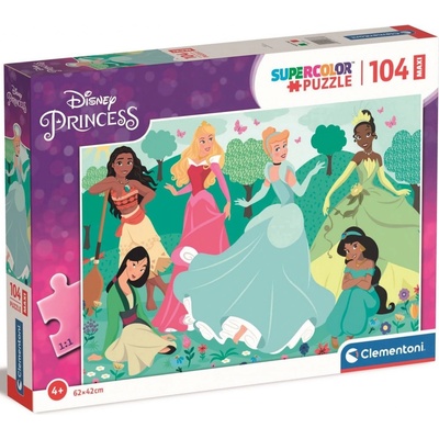 Clementoni 123409 Disney princezny 104 dílků