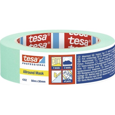 Tesa 04352-00002-00 Allround Mask krepová lepiaca páska 50 m x 30 mm matová 1 ks
