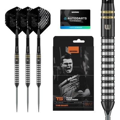 Šípky steel Winmau Gian Van Veen TS 24g 90% wolfrám