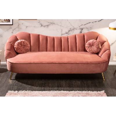 LuxD Designová sedačka Adalia 220 cm starorůžová