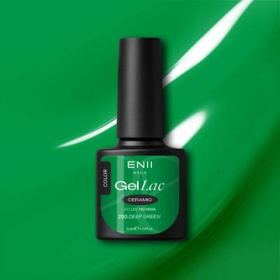 ENII NAILS Gel lak Ceramic 250 Deep Green 10 ml