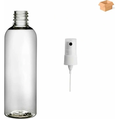 Via Plastová lahvička čirá s BÍLÝM rozprašovačem 100 ml 400 ks