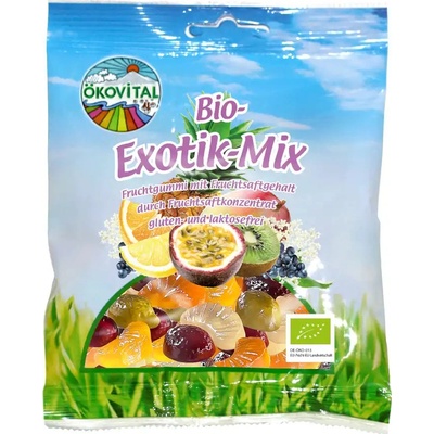 Öekovital Bio Exotik-Mix želé ve tvaru ovoce 80 g