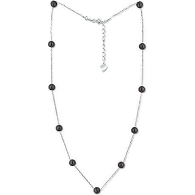 JwL Luxury Pearls Náhrdelník z nežných 11 pravých čiernych perál JL0752