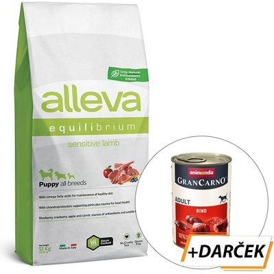 Alleva Equilibrium Sensitive Puppy All Breeds Lamb 12 kg