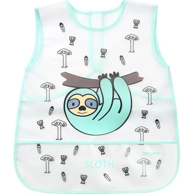 Baby Ono bryndák zástěrka Creative baby s kapsičkou zelená