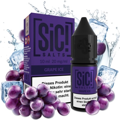 Sic! Salt Grape Ice 10 ml 20 mg
