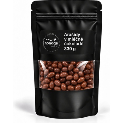 NONAGE Arašidy v mliečnej čokoláde 330 g
