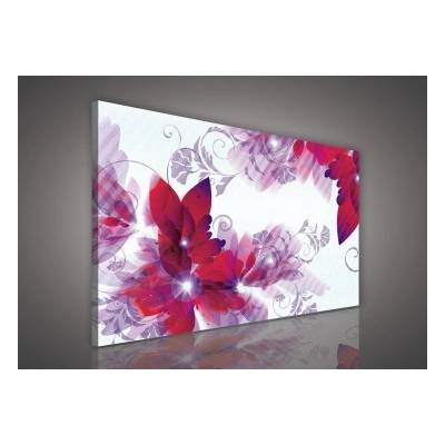 Obraz na plátne obdĺžník - OB0956 - Červený kvet 100cm x 75cm - O1