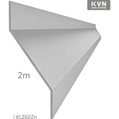 Z-profil lamela L-2000 mm, 27x46x27x1,5 mm, zinkovaný plech, použití pro plotovou výplň, možnost použít s KU60Zn, cena za 2 metrový kus