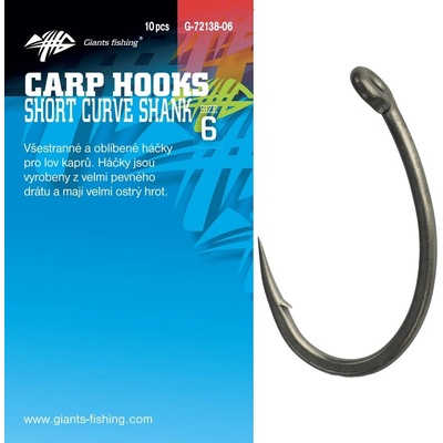 Giants Fishing s Očkem Short Curve Shank vel.4 10 ks